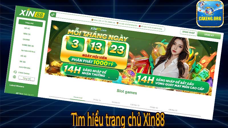 Tìm hiểu trang chủ Xin88